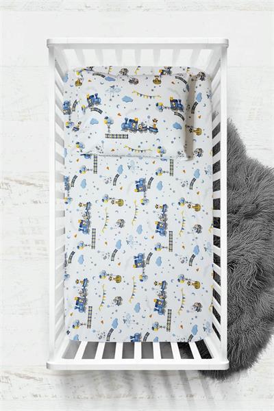 60 X 120 X 15 cm Yastık Kılıflı Lastikli Ranforce Bebek Çarşaf Seti