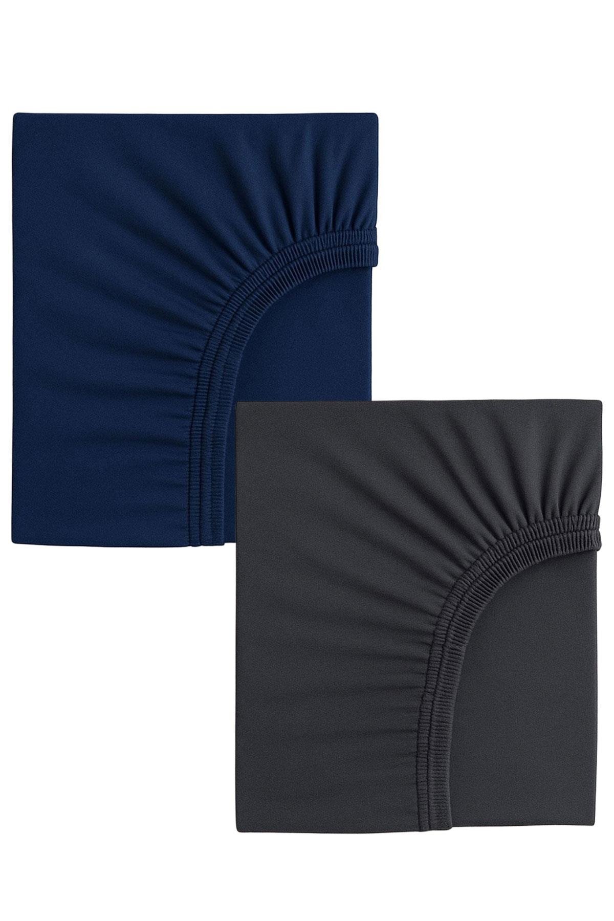 2 Adet Pamuklu ve Lastikli 60 x 120 x 15 cm Penye Bebek Çarşaf