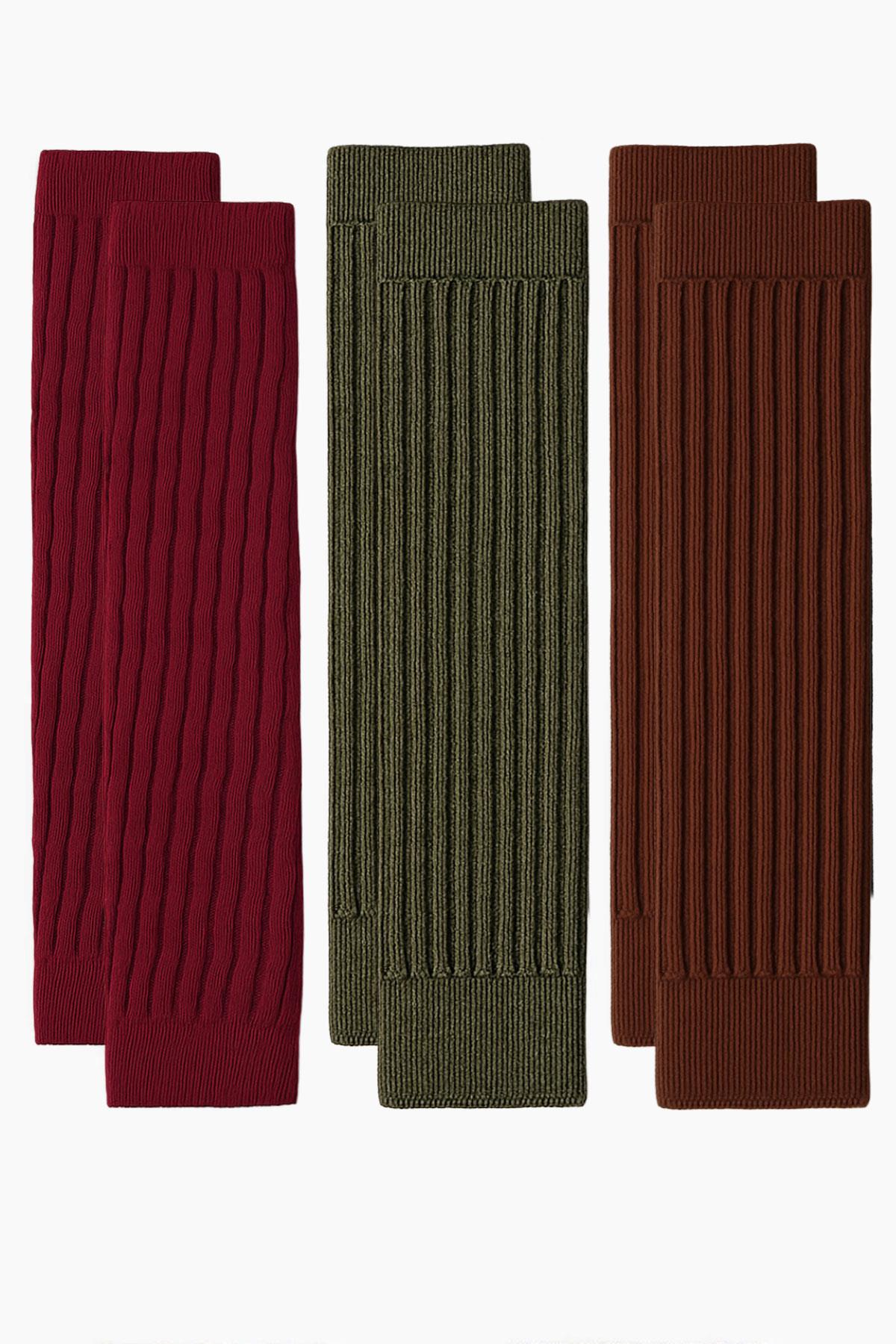 3 Çift Basic Kalın Pamuk Karışımlı Tozluk