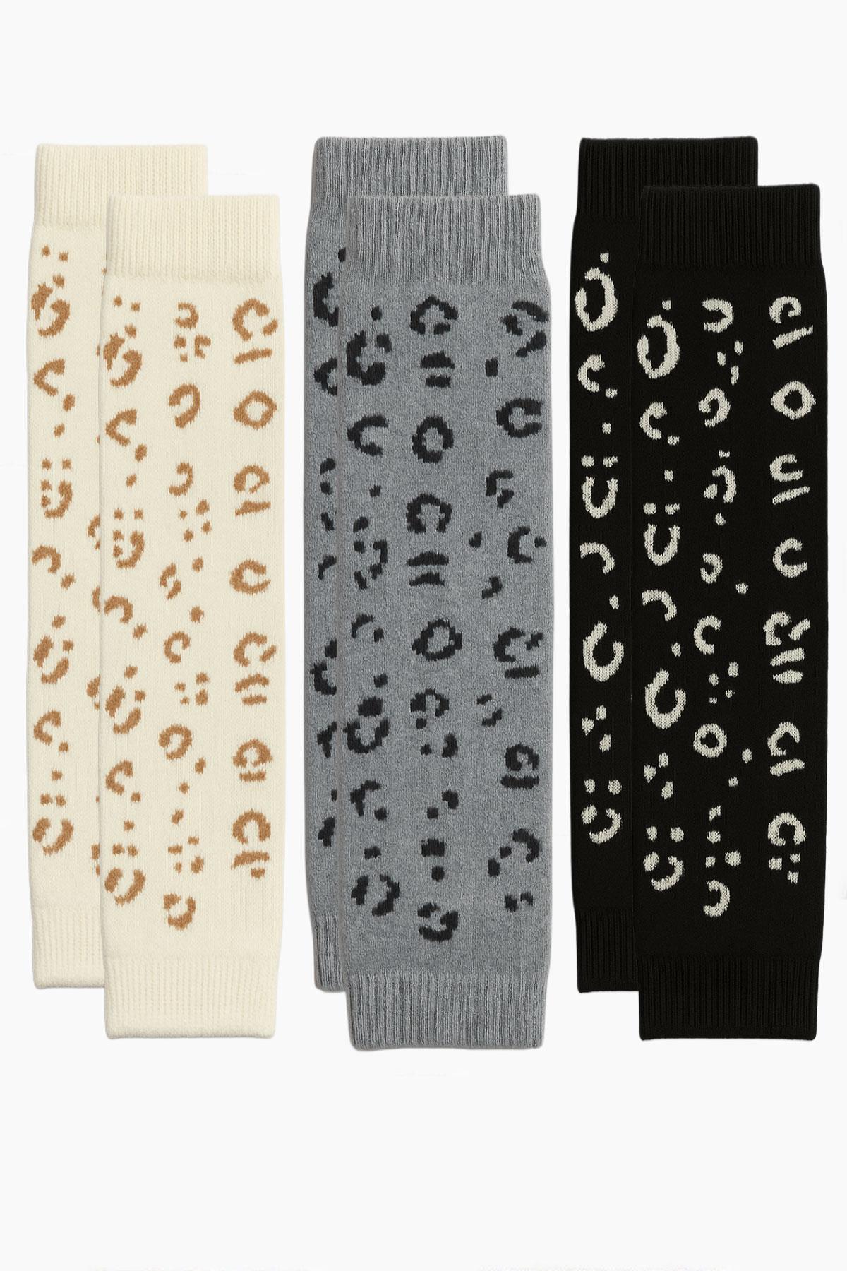 3 Adet Basic Pamuk İçerikli Desenli Tozluk