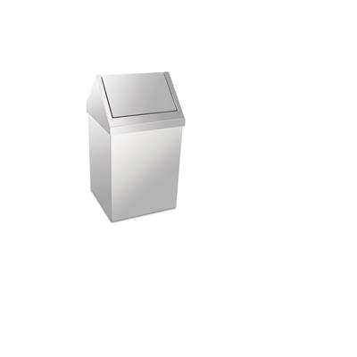 Krom Çatı Kapaklı Çöp Kovası 11 Lt 3800-311