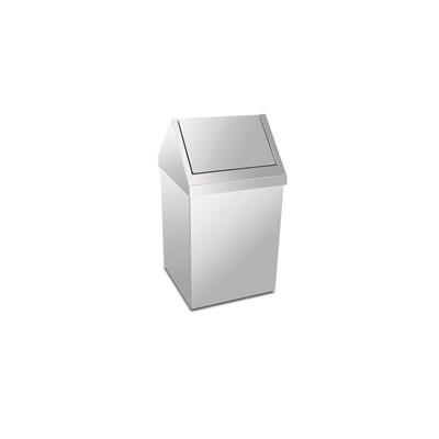 Krom Çatı Kapaklı Çöp Kovası 16 Lt 3800-316