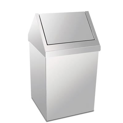 Krom Çatı Kapaklı Çöp Kovası 80 Lt 3800-380