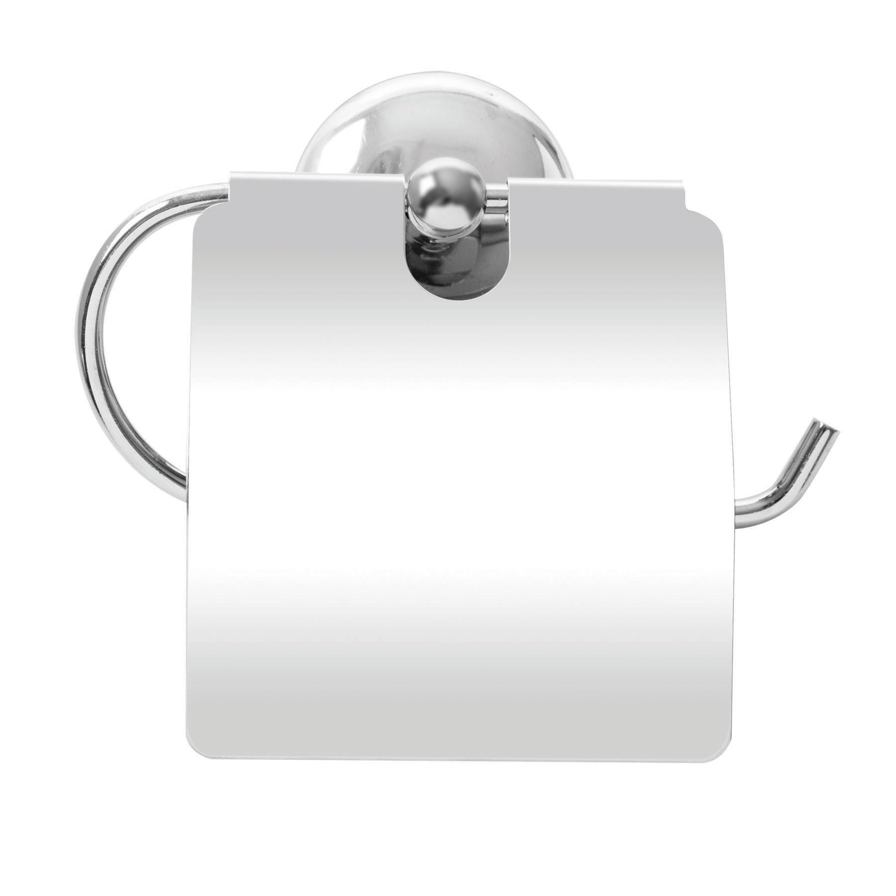Krom Ev Tipi WC Kağıt Asacağı (Kapaklı) 3802-6