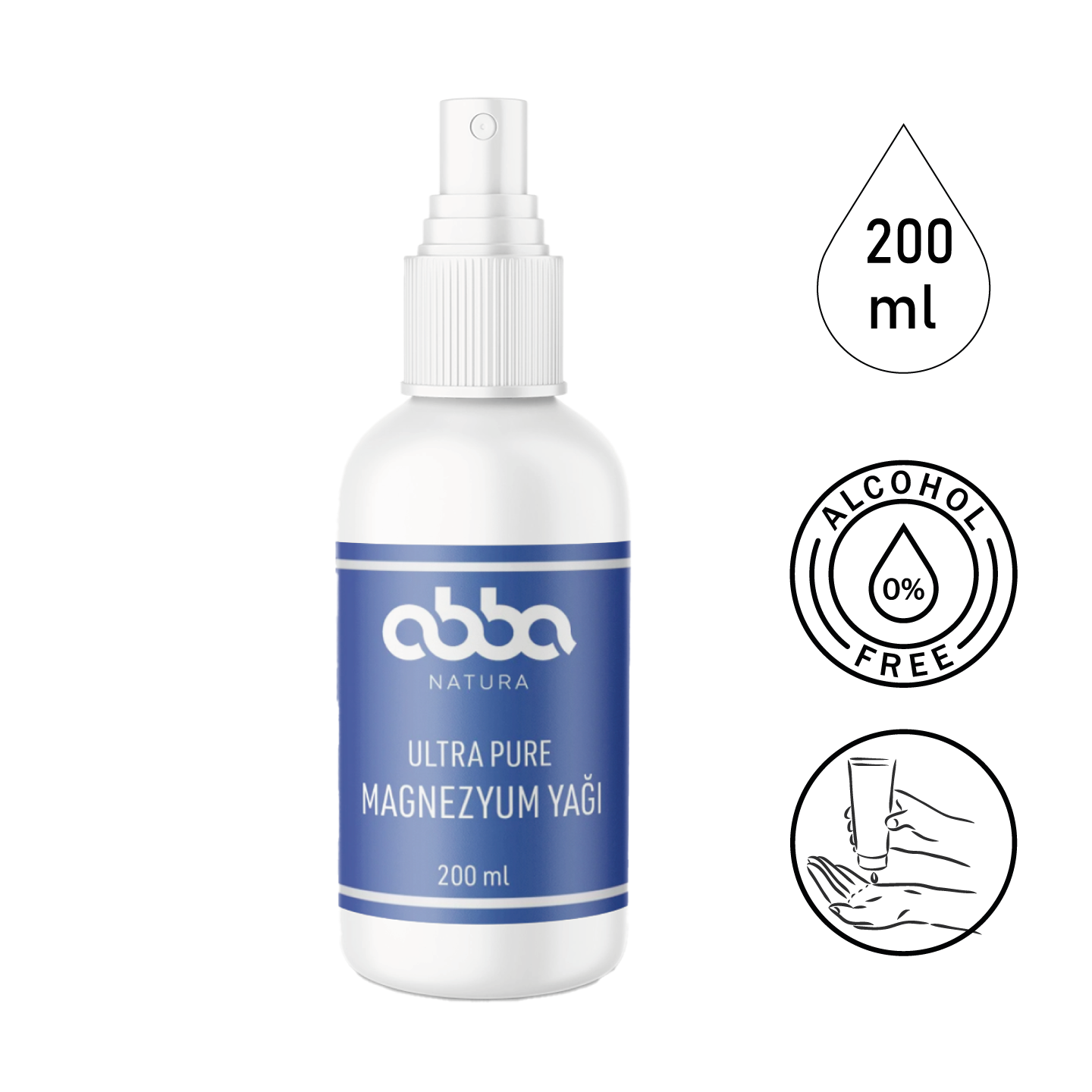 ABBA NATURA MAGNEZYUM YAĞI 200ML
