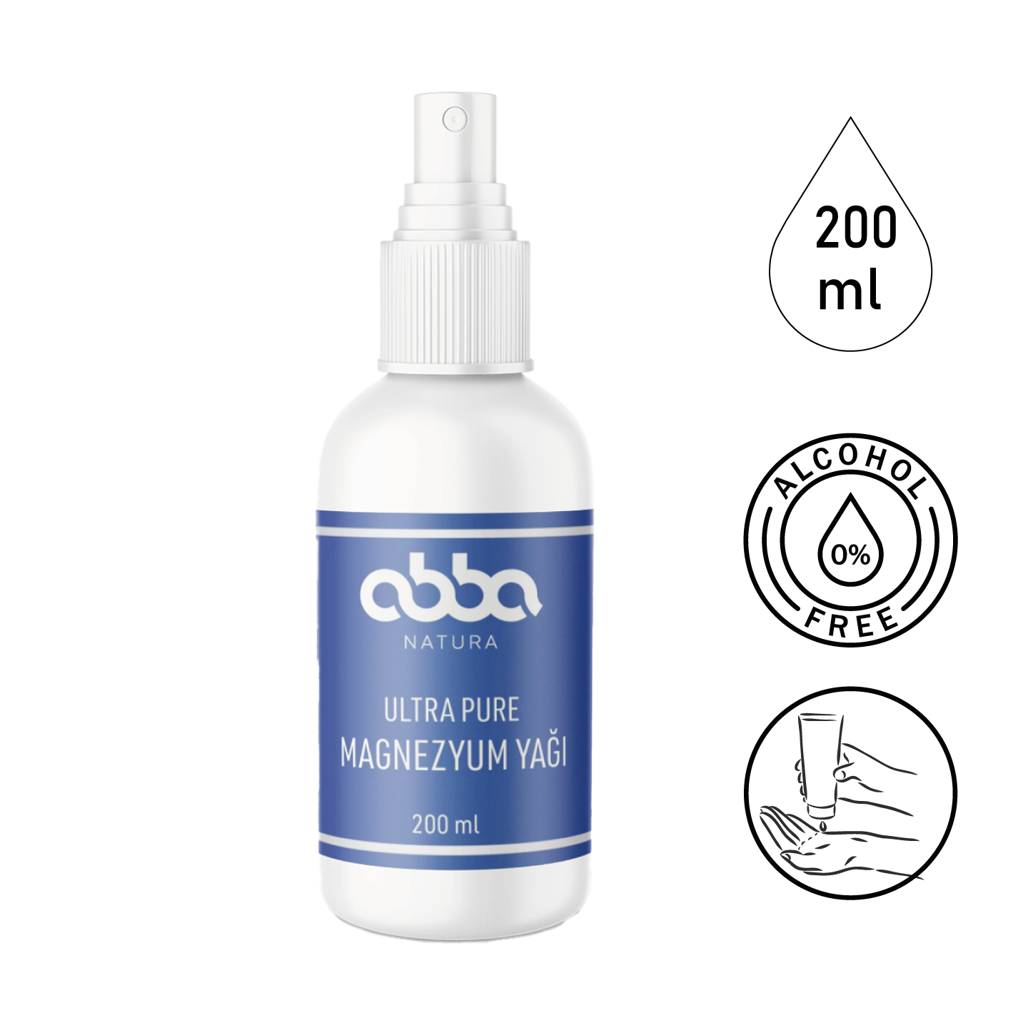 ABBA NATURA MAGNEZYUM YAĞI 200ML