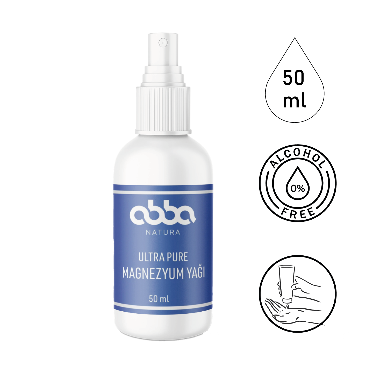 ABBA NATURA MAGNEZYUM YAĞI 50ML
