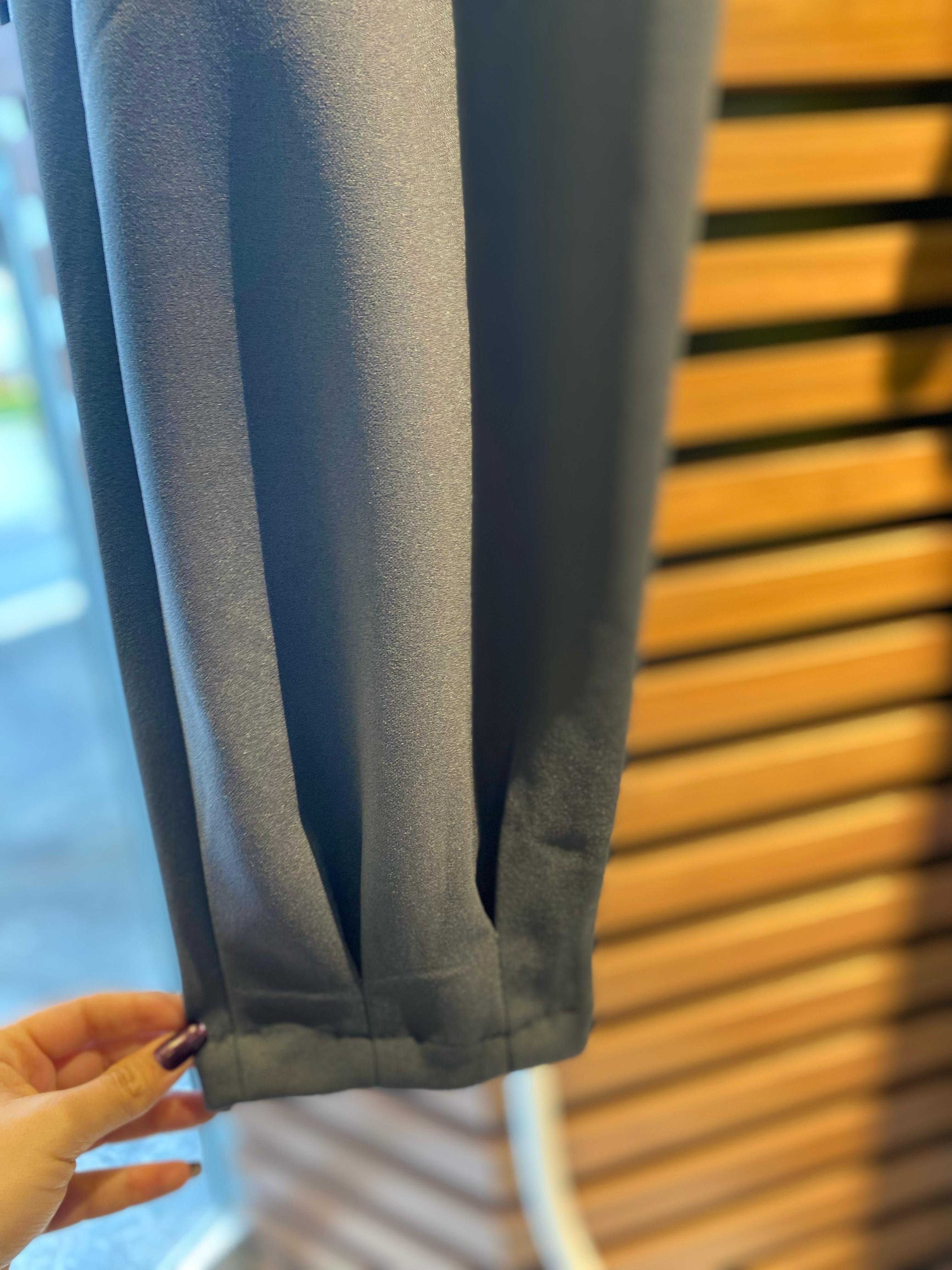 Büyük Beden Bel Lastikli Toparlayıcı Likralı Paça Pileli Kadın Pantolon - Gri 