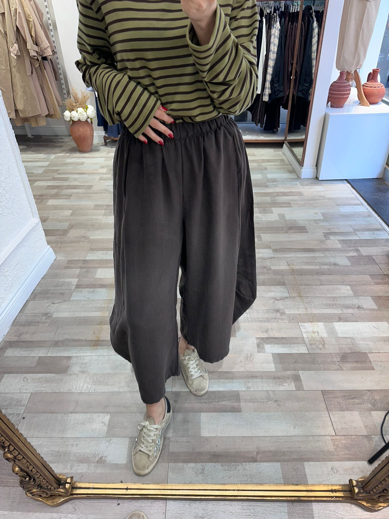 Şalvar Model Kahverengi Pantolon