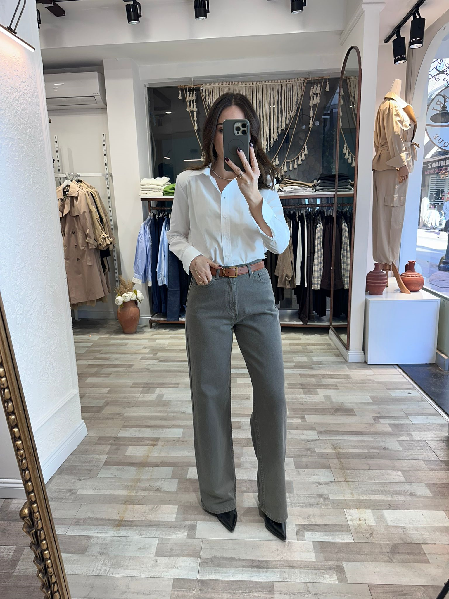 Orijinal Marka Haki Wide Leg