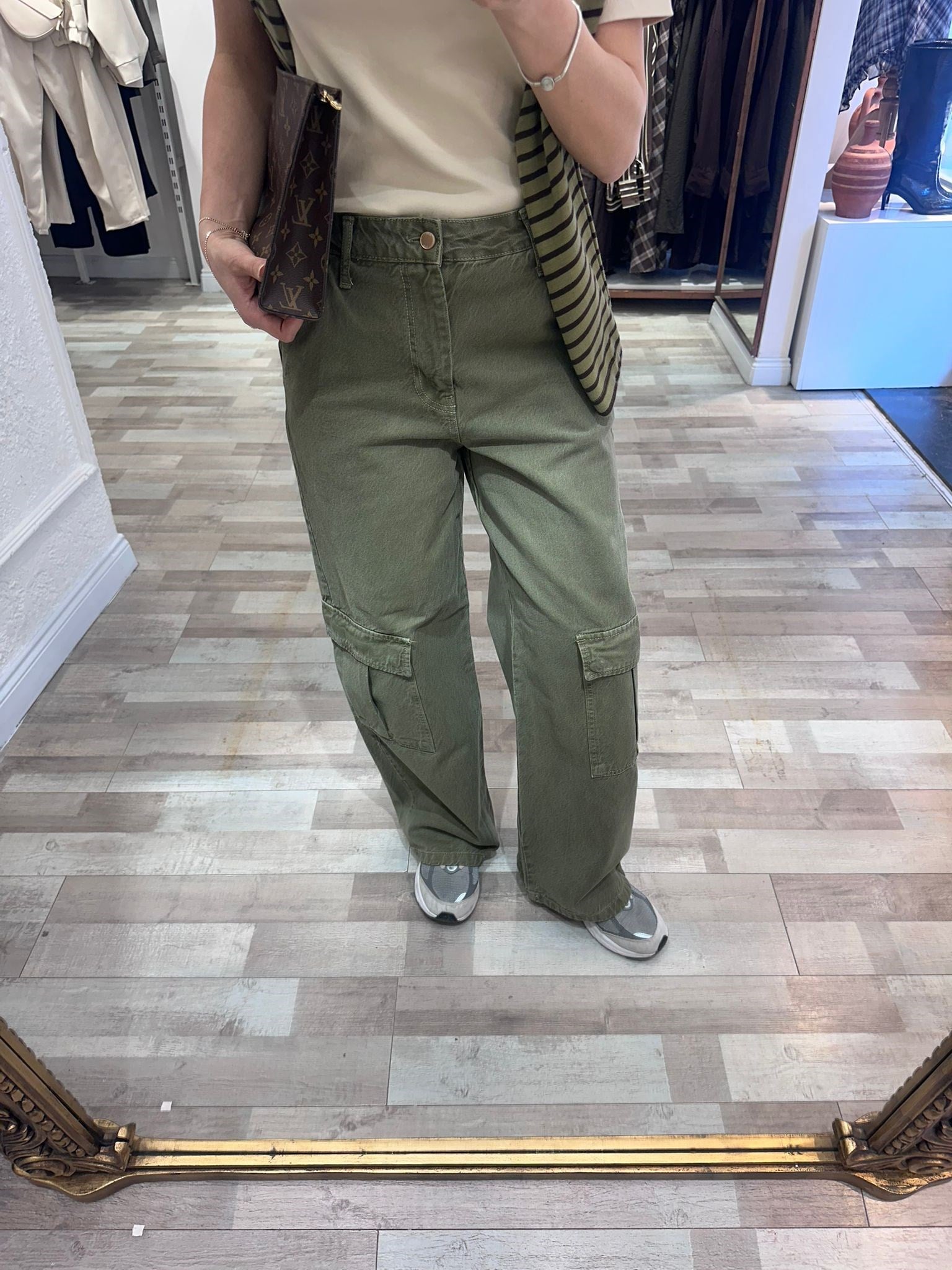 YEŞİL KARGO CEP JEAN