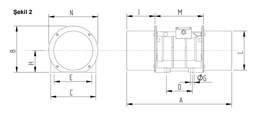 Miksan VH 6-2700 Vibrasyon Motor