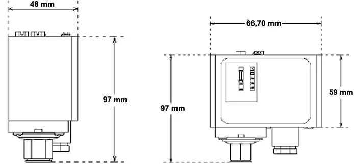 Element -02-8 Bar Basınç Şalteri Presostatlar 1/4