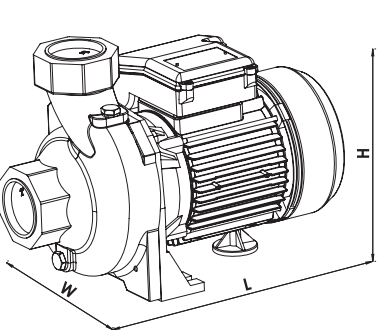 smt160/2 santrifüj pompa boyut
