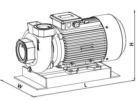 smt550/3 santrifüj pompa boyut