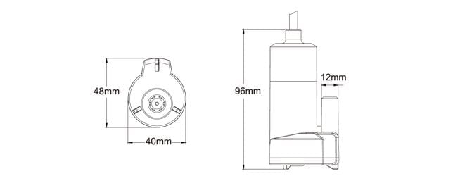 Seaflo mini tip sintine dalgıç pompa 12 volt 12 litre su debisi