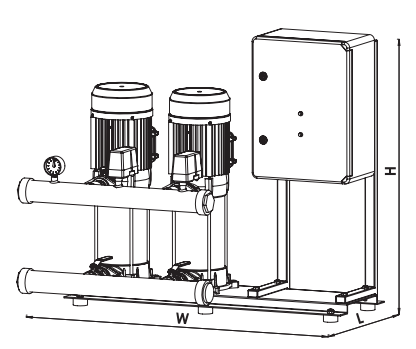 Sumak SHT 34 C 1500/6-EEEY Üç Pompalı Elektrikli Yangın Hidroforu