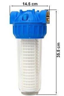 Aquafer 10 inç Silifoz Kireç Önleyici Yıkanabilir Su Filtresi 2 inc 50 Micron