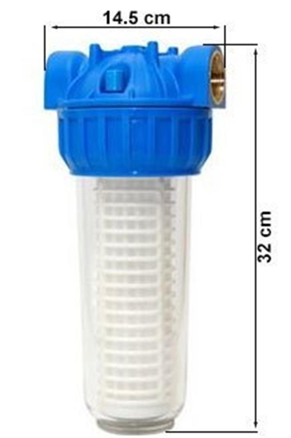 Aquafer 10 inç Siliphos Kireç Önleyici Su Filtresi 1 inc 100 Micron Yıkanabilir