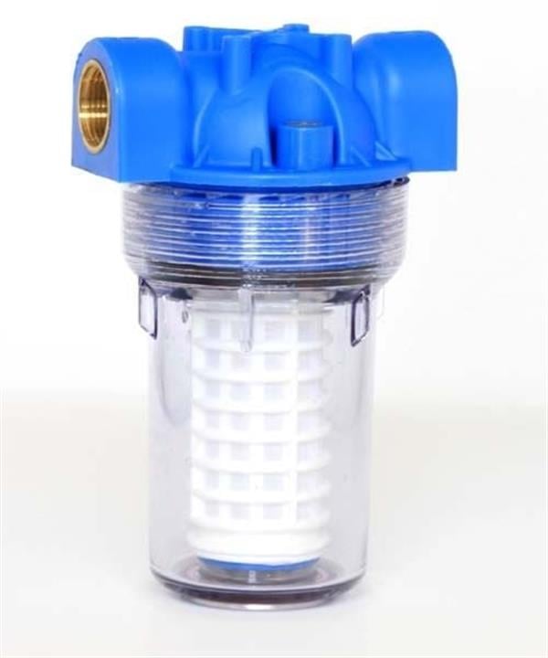Aquafer - Aquafer 5'' Yıkanabilir Paslanmaz Mazot Süzme Filtresi 3/4 inc 100 Mikron  Filtre Kabı