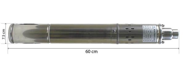 3 75 mm Dış Çap Derin Kuyu Dalgıç Pompa 10 Metre Kablolu 370 Watt 90 mss 1.8 m³/h