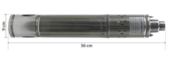 3.5 90 mm Dış Çap Derin Kuyu Dalgıç Pompa 10 Metre Kablolu 550 Watt 110 mss 2.6 m³/h
