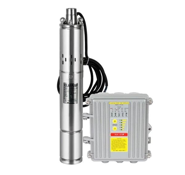 48 Volt Dc Solar Güneş Enerjili Dalgıç Pompa 70mm Dış Çap 650 Watt Panolu 80 Mss 3 m³/h