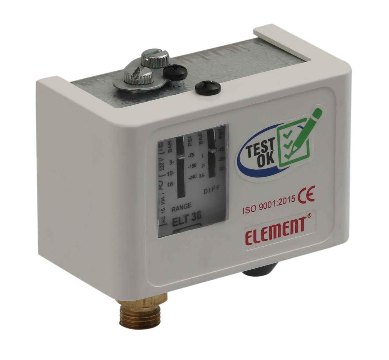 Element -02-8 Bar Basınç Şalteri Presostatlar 1/4 Bağlantı (Basınç kontrol cihazı)
