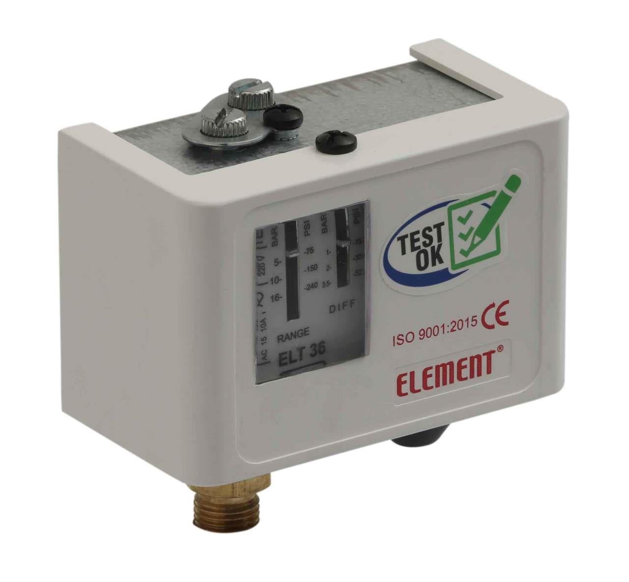 Element 5-16 Bar Presostatlar Basınç Şalteri 1/4 Bağlantı (Basınç kontrol cihazı)