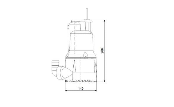Grundfos KPC 24/7 Sürekli Çalışmaya Uygun Dalgıç Pompa - Temiz Su 350 Watt