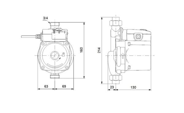 Grundfos UPA 15-90 Sıcak Su Mini Hidrofor 0.9 Bar 1.7 m³/h