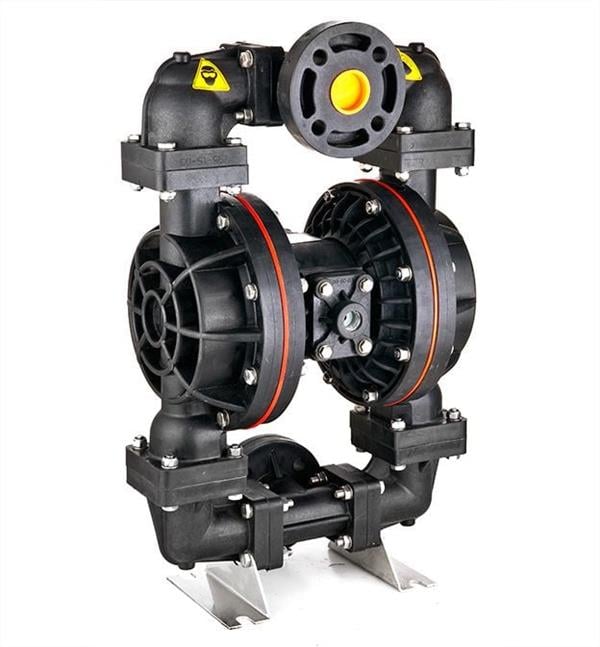 Huge Pump HP15 Plastik PVDF Gövdeli Diyaframlı Havalı Pompa 400 Litre/Dakika 7 Bar 1½