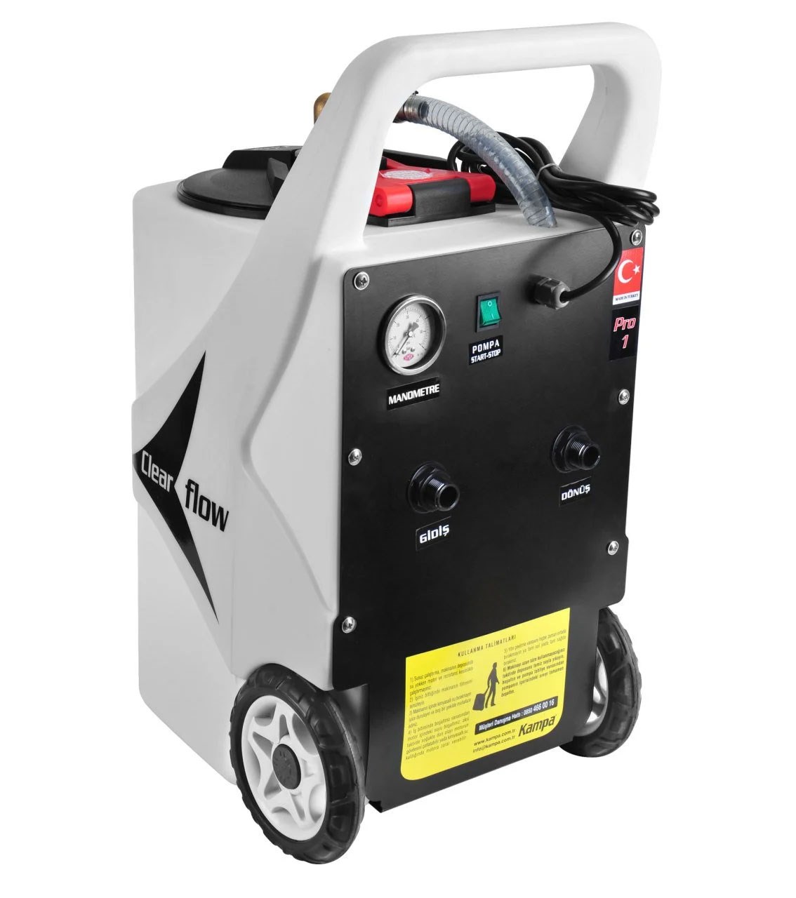 Kampa Pro-1 Petek ve Tesisat Temizleme Makinesi | 4 Bar 60L/dk