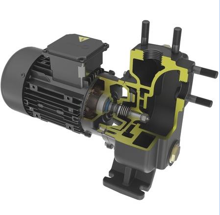 Miksan Kep 125/150 Kendinden Emişli Boryağ Pompası 380 Volt (Trifaze) max. 160 l/dk  max. 12 mss 0,37 Kw