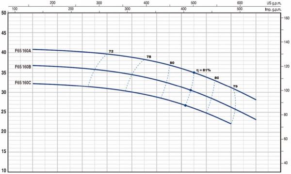 Pedrollo F 65/160A Flanşlı Santrifüj Pompa