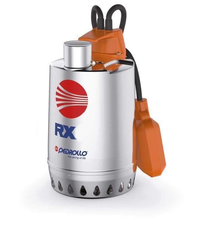 Pedrollo RXm 5 Flatörlü Full Paslanmaz Drenaj Dalgıç Pompa Monofaze(220 Volt) 20 mss 18 m³/h