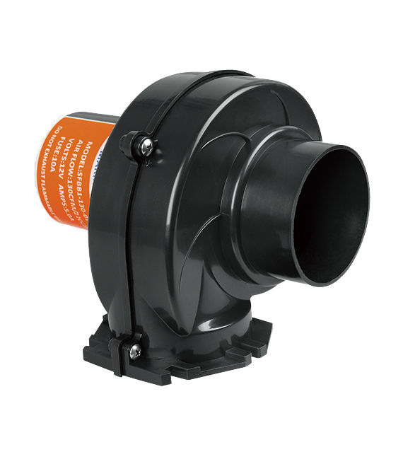Seaflo SFBB1-130-01 12 Volt 75 mm Blower, Tekne ve Yat Tipi Salyangoz Fan Aspiratör 130cfm