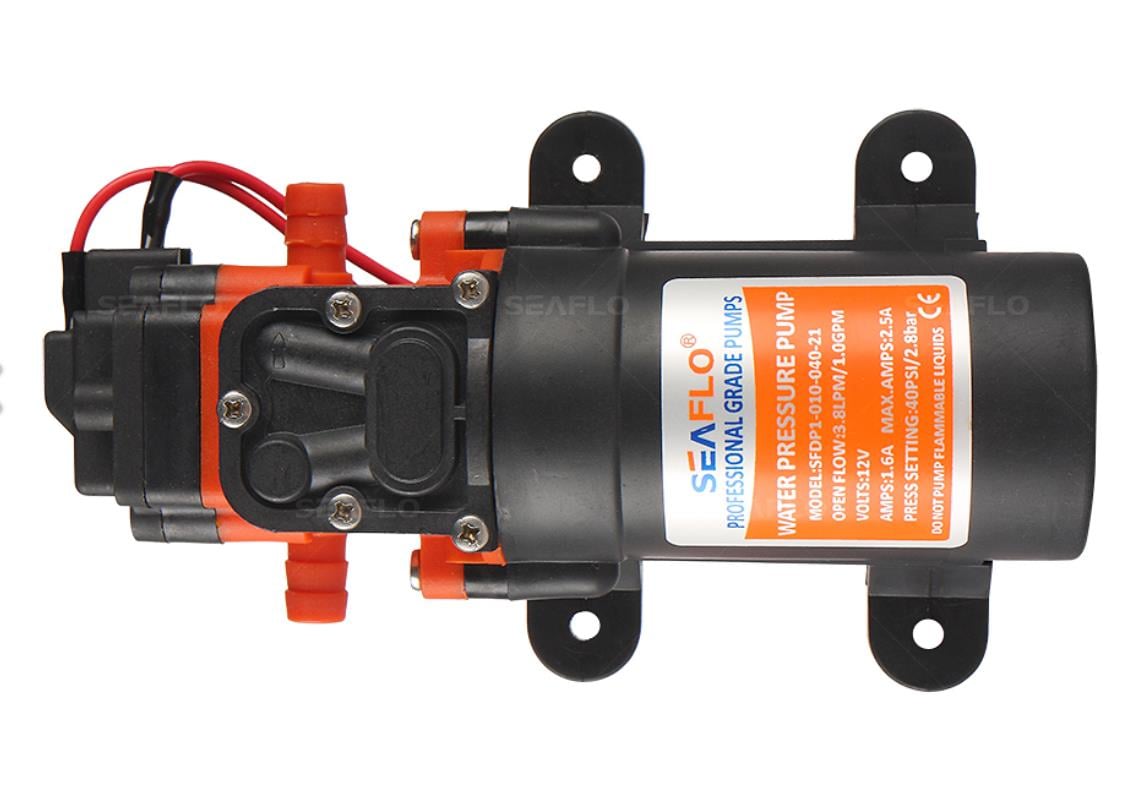Seaflo SFDP1-012-035-21 Karavan, Tekne Hidroforu 12 Volt 4.3 lt./dak 35 psi 2.4 Bar
