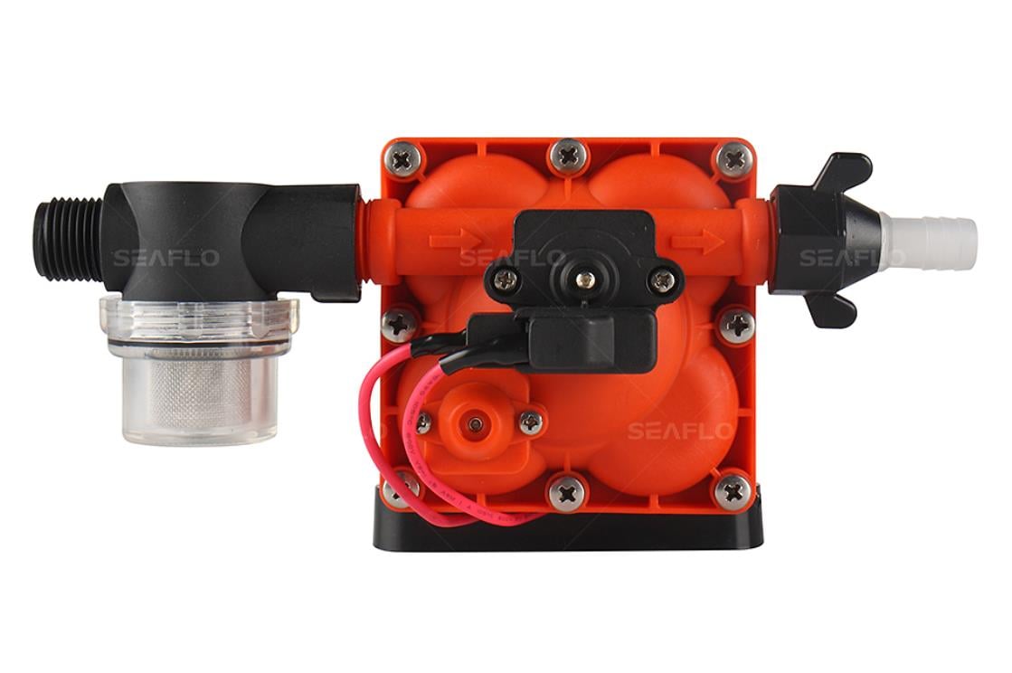 Seaflo SFDP2-030-055-42 Karavan, Tekne Hidroforu 24 Volt 11.3  lt/dak 55 Psi 3.7 Bar