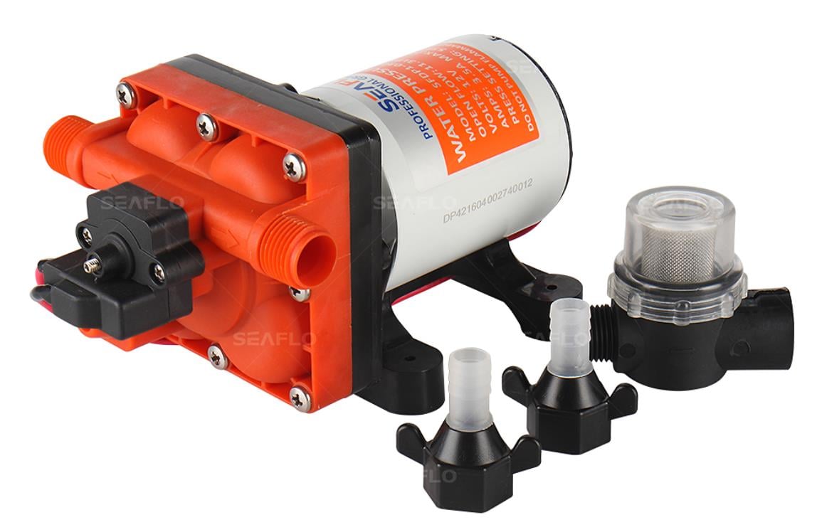 Seaflo SFDP2-050-055-42 Karavan, Tekne Hidroforu 24 Volt 18.9  lt/dak 55 Psi 3.7 Bar