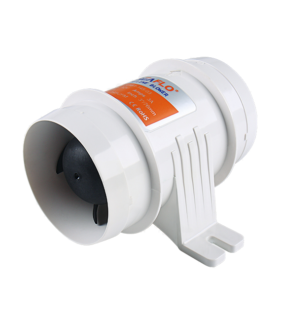 Seaflo SFIB2-145-03 24 Volt 75 mm Blower, Tekne ve Yat Kanal Tipi Fan Aspiratör 145cfm