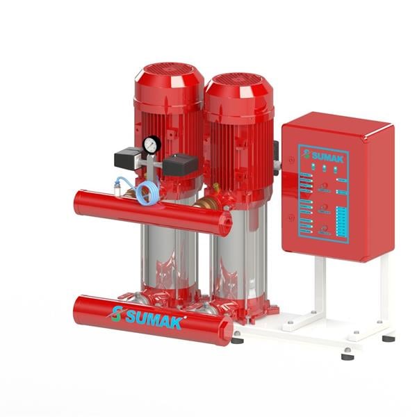 Sumak Pompa - Sumak SHT 34 B 1500/6 EEY Çift Pompalı Elektrikli Yangın Hidroforu