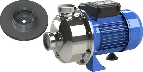 Sumak Pompa - Sumak SMINOX/K-100 Paslanmaz Santrifüj Pompa Kapalı Fan Monofaze (220V) 1HP