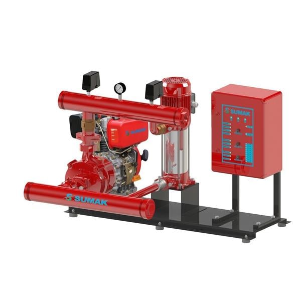 Sumak Pompa - Sumak SMKT 750/2 DJY Elektrikli + Dizel Yangın Grupları