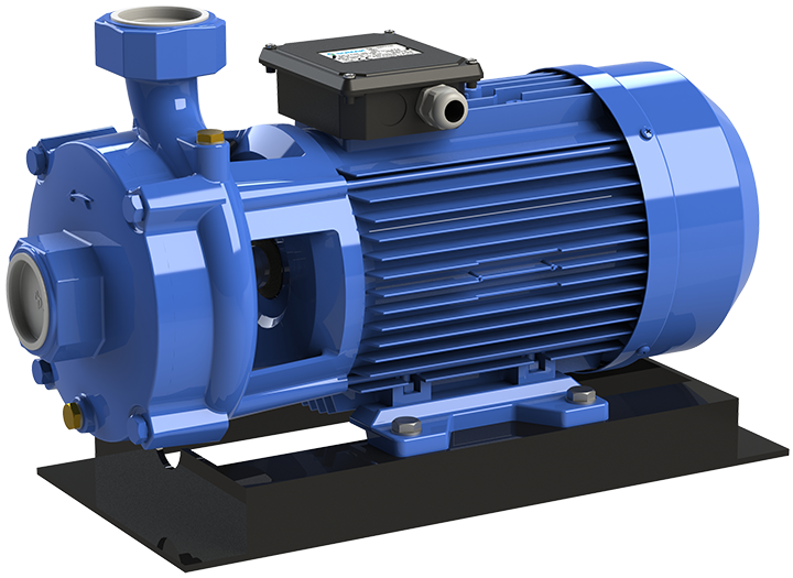 Sumak Pompa - Sumak SMKT750/2-S Sıcak Su Çift Kademeli Santrifüj Pompa 90°C Trifaze (380V) 7.5HP