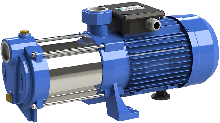 Sumak Pompa - Sumak SYMT 12-220/4 Yatay Milli Kademeli Pompa Trifaze (380V) 2.2HP