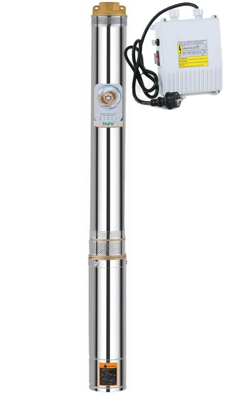 Taifu 4STM4-14 1.5 HP Derin Kuyu Dalgıç Pompa Motorlu 220 Volt 102 mss 6 m³/h