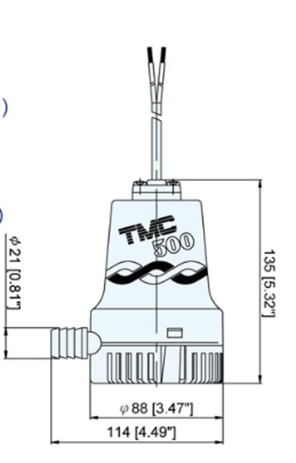 Tmc SR12104 Sintine Pompası 12V 500 gph