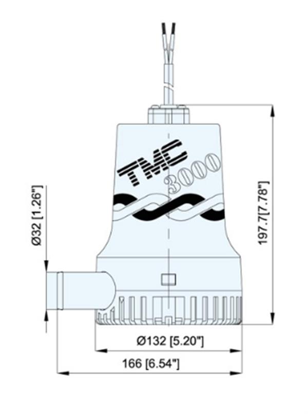 Tmc SR12120 Sintine Pompası 12V 3000 gph