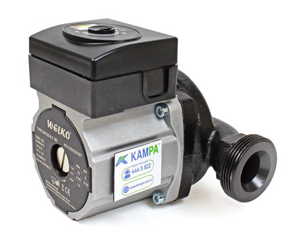 Welko GPA 20-8 II 130 mm Frekans Konvertörlü Sirkülasyon Pompası 8 mss 4,2 m3/h